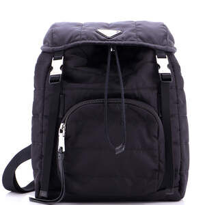 Prada Double Buckle Backpack Quilted #186734P12B